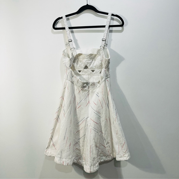 Free People New Romantics Olympic Flame Corset Cutout Boho Open Back Mini Dress - Picture 9 of 15